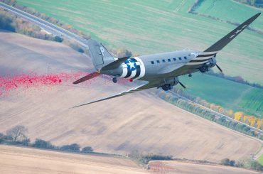Thousands of Poppies Dropped Over Dove